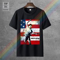 Men T Shirt Printed Springsteen Born In The Usa Funny Tshirt Novelty Tshirt Gildan