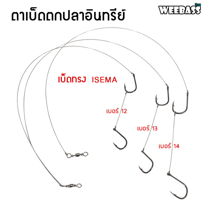 อุปกรณ์ตกปลา-weebass-ตาเบ็ด-รุ่น-ตาเบ็ดตกปลาอินทรีย์-isema-เบ็ดลอยอินทรีย์-เบ็ดตกอินทรีย์-ชุดตกอินทรีย์-เบ็ดตกปลา