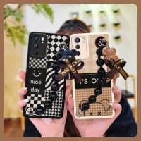 Back Cover phone case Phone Case For OPPO Reno6 5G cute high-grade protective case Solid color pearl bracelet for girl