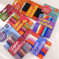 ยางรัดผม 5 สี 10 เส้น Super Elastic Band เก็บผมได้แน่น ยางมัดผม ยางรัดผมเกาหลี พร้อมส่งในไทย!!!