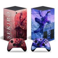 SEKIRO Xbox ซีรีส์ X ฝาครอบสติกเกอร์รูปลอกผิวคอนโซล XSX และสติกเกอร์2ผิวตัวควบคุมไวนิล XboxseriesX สติกเกอร์ LTZ3721