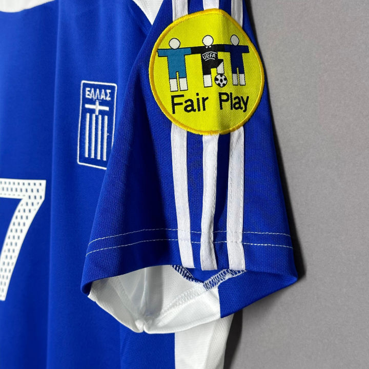 เสื้อกีฬาแขนสั้น-ลายทีมชาติฟุตบอล-greek-สีฟ้า-สไตล์ยุโรป-2004
