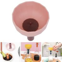 Multifunctional Funnel Seasoning Tray Impurities Filter Kitchen Tools Strainer Oil Water Spices Wine Plastic Separator Funnel