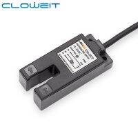 Cloweit Photoelectric ที่ปรับได้,ตรวจจับสวิตช์เซ็นเซอร์อินฟาเรดขนาด7มม. ผ่านรูรับแสง DC12V ABS รูปตัวยู24V E3S-GS7 PNP