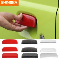 SHINEKA Car Sticker Automobile Side Door Rear Tail Door Handle Decoration Cover Accessories For Suzuki Jimny JB64 JB74 2019-