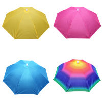 Rain Umbrella Hat Foldable Outdoor Sun Shade Waterproof Fishing Headwear Cap Waterproof Camping Fishing Headwear Cap