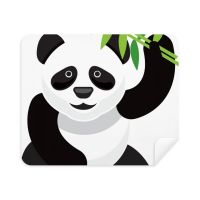 Chinese Panda  Traditional Art Pattern Cleaning Cloth Screen Cleaner 2pcs Suede Fabric Lens Cleaners