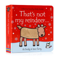 Thats not my reindeer original English picture book produced by Usborne. Theme picture book of tactile cognition interesting touch book for children aged 0-6