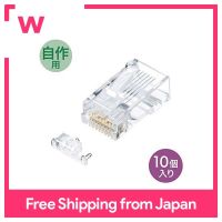 SANWA ตัวเชื่อมต่อ RJ-45 6A สำหรับ ADT-6ARJ-10แถวเดียว