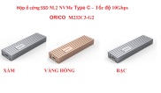 Hộp ổ cứng SSD M.2 NVMe Type C Tốc độ 10Gbps - ORICO M232C3-G2