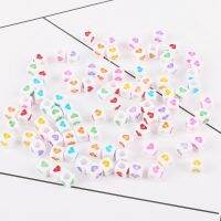 Hot! 100PcsLot 6mm Mixed Many Kinds Acrylic DIY Cube Square Number&amp;Alphabet Letter Beads For celet Necklace Jewelry Making