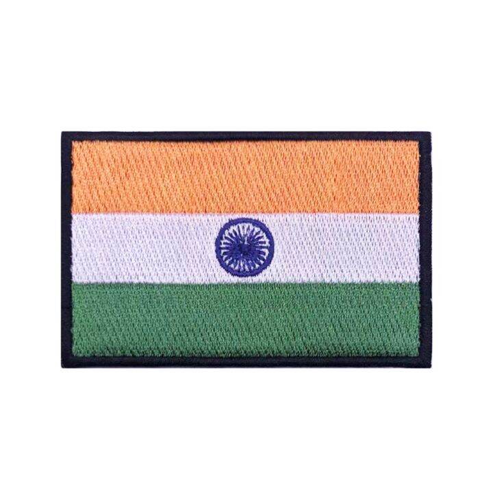 Indian flag India Patches Armband Embroidered Patch Hook amp; Loop Iron ...