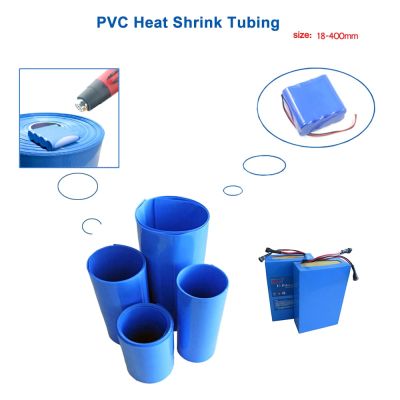 2M PVC Heat shrink tube 18-350mm 18650 battery insulation Heat shrinkage Cable Sleeve  blue shrink wrapping heat shrinkable tube Electrical Circuitry