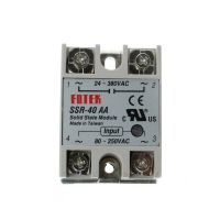 โซลิดสเตทรีเลย์โมดูล Ssr-40aa 40a 250V 80-250V Dc อินพุต24-380vac เอาท์พุท T8we