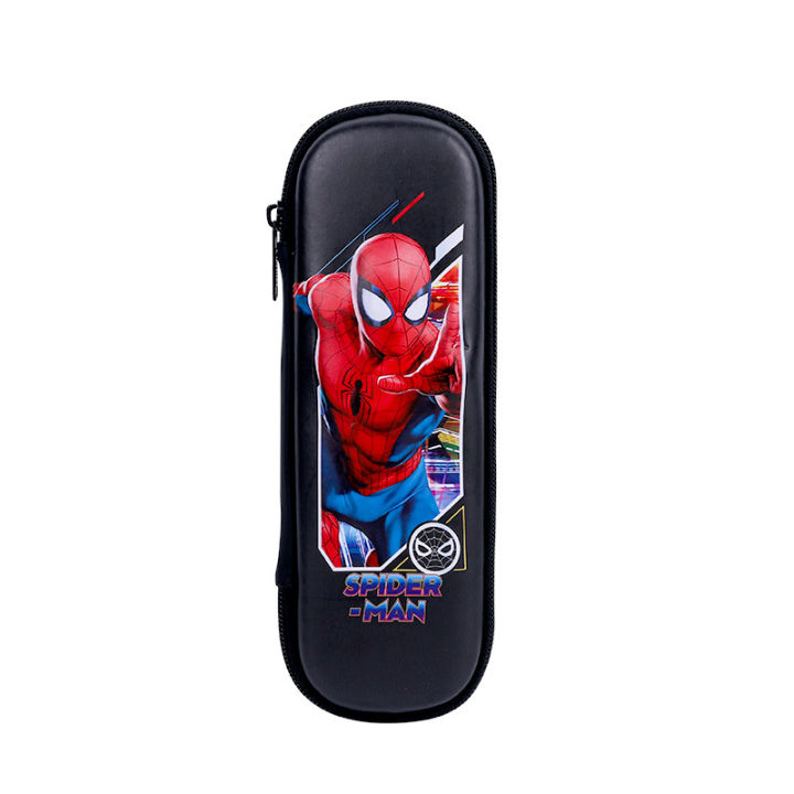 marvel-american-team-spider-man-lotso-iron-man-pencil-case-cartoon-waterproof-student-3d-three-layer-stationery-bag