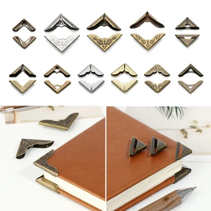 OKDEALS 4Pcs DIY Book Cover Menus Photo Albums Scrapbook Accessories