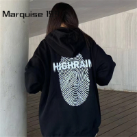 Marquise1997 เสื้อฮู้ด เสื้อแขนยาวอบอุ่น หลวมและสบาย สบาย น่ารัก ทันสมัย แฟชั่น WWY23909V1 38Z230918