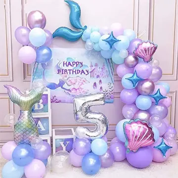 1 set Pcs Blue Sea Balloon Garland Arch Kit For Kids Birthday Party  Decorations Under the