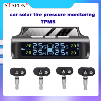 STAPON จอแสดงผลพลังงานแสงอาทิตย์การตรวจสอบแรงดันยางรถยนต์ระบบ TPMS หน้าจอ LCD 4 S2t เซ็นเซอร์ภายใน