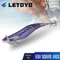 hot！【DT】 LETOYO Squid Jigs TR3.5  30g 130mm Jig Egi Sea Fishing Artificial Cuttlefish