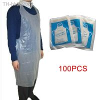 ◆◈ 100pcs disposable apron waterproof anti-oil anti-fouling plastic apron splash-proof cooking catering baking home cleaning apron