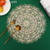 Dandelion Pattern Placemats for Dining Table Set of 6 Stain Resistant Durable Place Mats Coasters for Table Decor Wedding Party