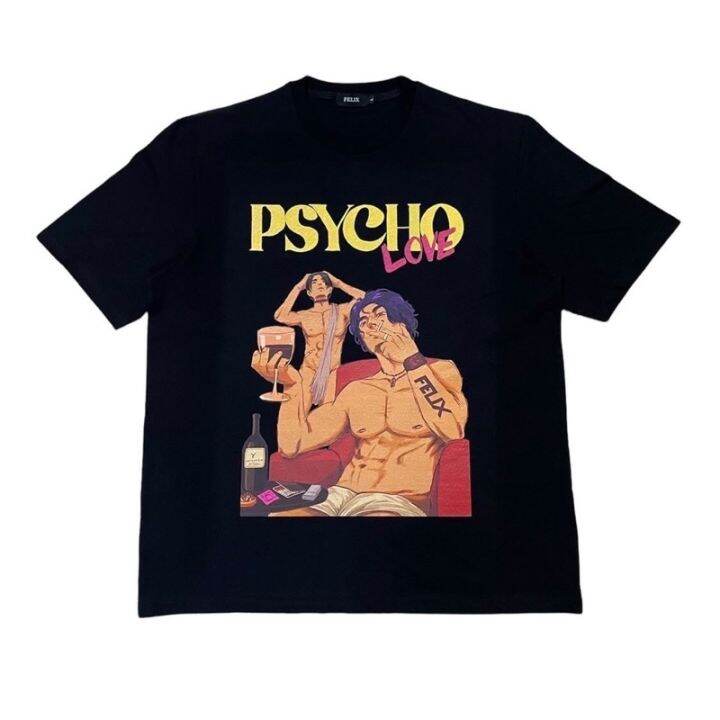 felix-red-wine-vingtage-room-tee-เสื้อยืด-felix-เสื้อยืดโอเวอร์ไซส์-psycho-love-collections-5xl