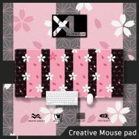 Japanese Cherry Blossom Mouse pad Large Gaming Mouse Pad Oversized Stitched Edge Deskpad Extended Mousepad