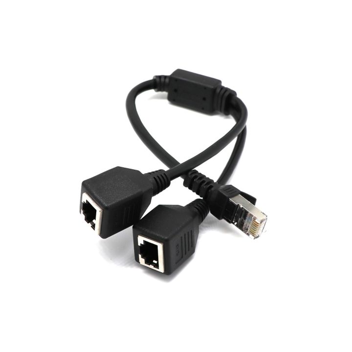 24cm-black-rj45-male-to-2-female-splitter-ethernet-lan-network-extender-adapter-connector-extension-cable-for-switch-adsl-router