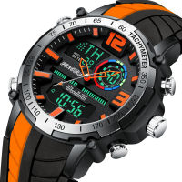 2021 New Men Watch Top nd Luxury Fashion Dual Display Wristwatch og Digital Sports Waterproof Clock Relogio Masculino