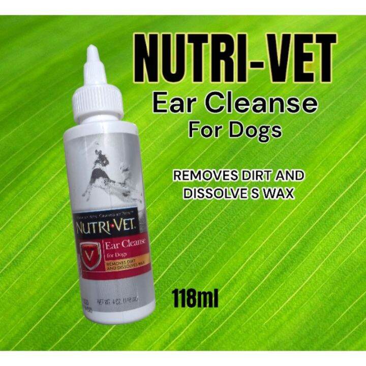 NUTRIVET Ear Cleanse Removes Dirt and Dissolves Wax 118ml Lazada PH