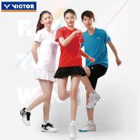 Victor Victor Badminton Suit Men And Women With Sports Victory Hygroscopic Quick-Drying T-Shirts Wake More Knitted T-Shirt With Short Sleeves