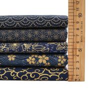 Navy cotton fabric by half yards Japanese sewing fabric for DIY Kimono Handicraft materials for children TJ1023