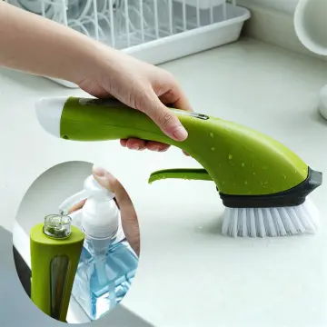 Automatic Liquid Dispensing Kitchen Brush, Multipurpose Dish Brush