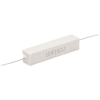 10 x 10W 10 Ohm 5% Axial Lead Wire Wound Fixed Cement Resistors