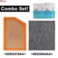 เครื่องยนต์รถและ Cabin Air Filter Pollen Combo ชุดสำหรับ Jeep Cherokee L4 V6 2.4L 3.2L 2014 2015 2016 2017 2018 52022378AA 68223044AA-fliqmajfnwyhd