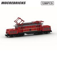 ชุดรถไฟเมือง MOC ÖBB Baureihe 1020บล็อกตัวต่อโมเดล DIY อิฐของเล่นเพื่อการศึกษาเด็กของขวัญคริสต์มาส