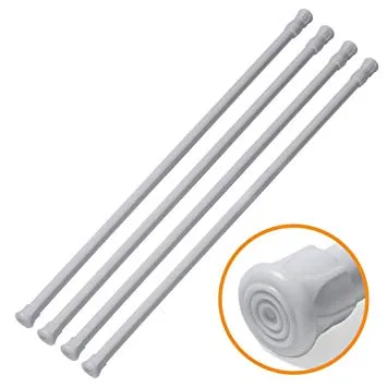 Spring Loaded Adjustable Tension Rod, Tension Rod Curtain Rail