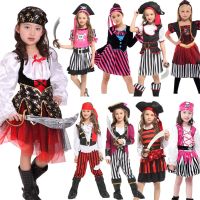 Umorden Halloween Carnival Party Costume for Girl Girls Kids Children Pirate Costumes Fantasia Infantil Cosplay Clothing