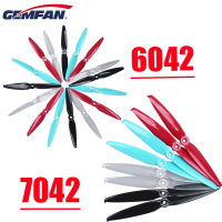 6คู่ gemfan แฟลช7042 7x4.2 6042 6X4.2 PC 2-Blade 5มม. รูยึด FPV ใบพัดสำหรับ RC Racing LR6 L67ระยะยาว