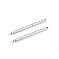 20pcs Universal 2 in 1 mini metal capacitive touch pen stylus + Ball Point Pen for touch screen Phone Tablet Stylus Pens