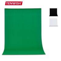 Tenwish Chroma Key ฉากหลังหน้าจอสีเขียวสำหรับภาพสตูดิโอวิดีโอสดพื้นหลัง ผ้าไม่ทอ สีดำสีขาว