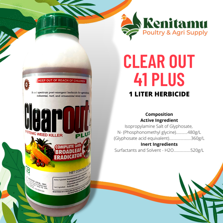 CLEAR OUT 41 PLUS 1 LITER HERBICIDE BY: CB ANDREW | Lazada PH