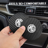 2Pcs หนัง Coaster Anti-Noise ถ้วยน้ำ Pad เบาะสำหรับ Morris Garages MG 6 3 5 7 TF ZR ZS HS GS GT Hector RX5 RX8 350 550