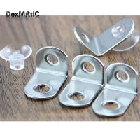 ✙◑ 50pcs 21x14mm Stainless Steel Corner Bracket Fittings and Mini Sucker Angle L Breakets Connector for Furniture