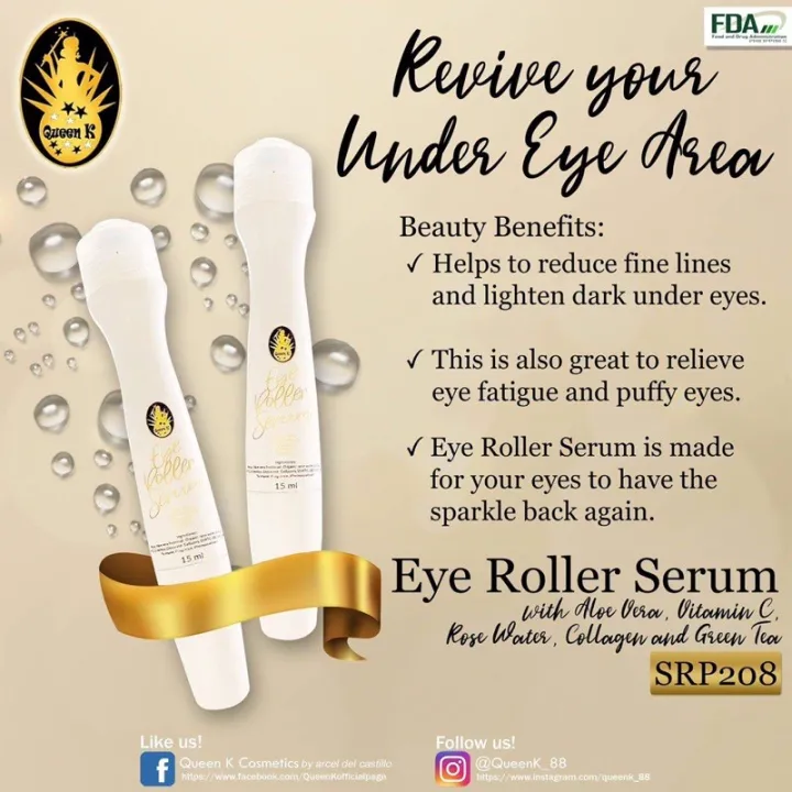 EYE ROLLER SERUM By Queen K Lazada PH