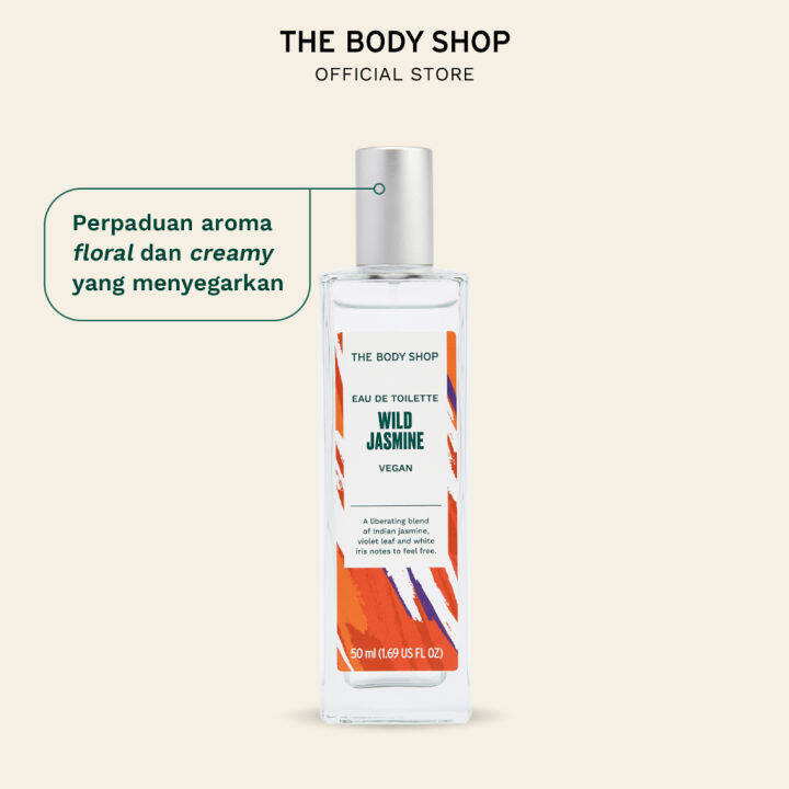 The Body Shop Wild Jasmine Eau De Toilette Parfum EDT 50Ml Lazada