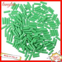 LANGTAO 200pcs พลาสติกทำจากพลาสติก สกรูก่ออิฐ สีเขียวอ่อน 8มม. X 26มม. ยึดผนังยึด ที่ยึดสำหรับยึด ท่อขยายขยาย การก่อสร้างทางวิศวกรรม