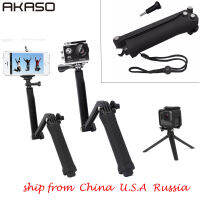 AKASO Multi-Functional Handheld Tripods Selfie Stick 3 In 1 Monopod Selfie Stick แบบขยายได้สำหรับ Samsung Sports Camera