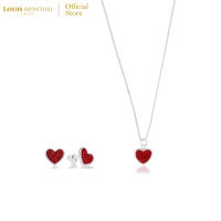 [Giftset] Louis Montini (Jewelry) ชุดกิฟท์เซต Sterling Silver 925 ต่างหูเงินแท้ สร้อยคอเงินแท้ รูปหัวใจ LJ-GS001